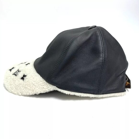 LOUIS VUITTON M00493 Cap-Sharing Hat cap Leather Black/White - Picture 12 of 12